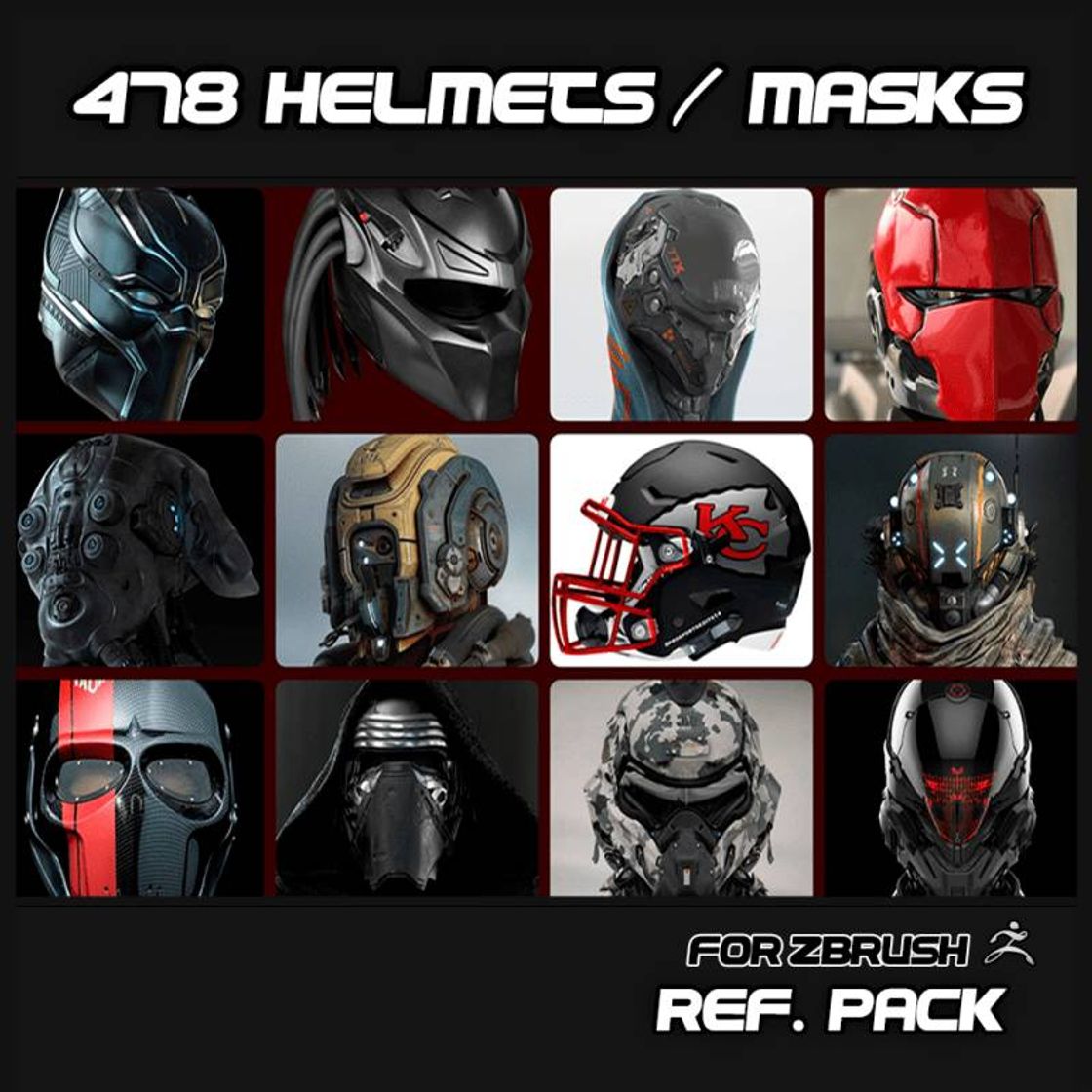 Moda 478 Helmet & Mask Ref. – ZbrushXtreme