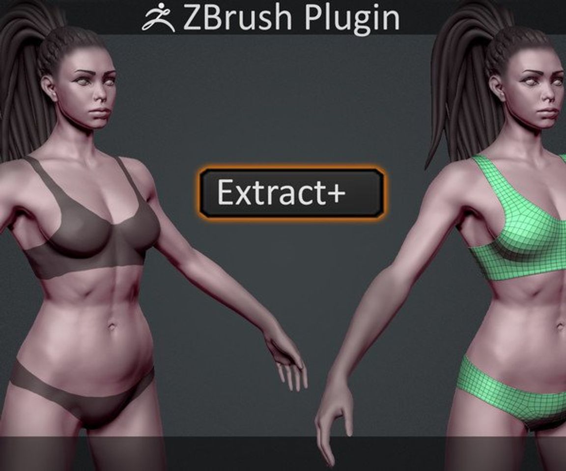 Fashion ZBrush Plugin Extract+ | Artworks - ArtStation