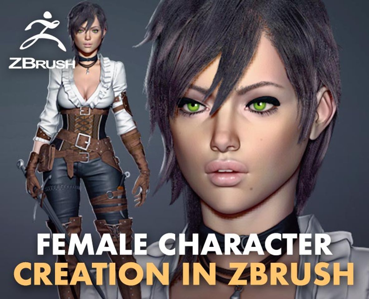 Moda Female Character Creation In ZBrush