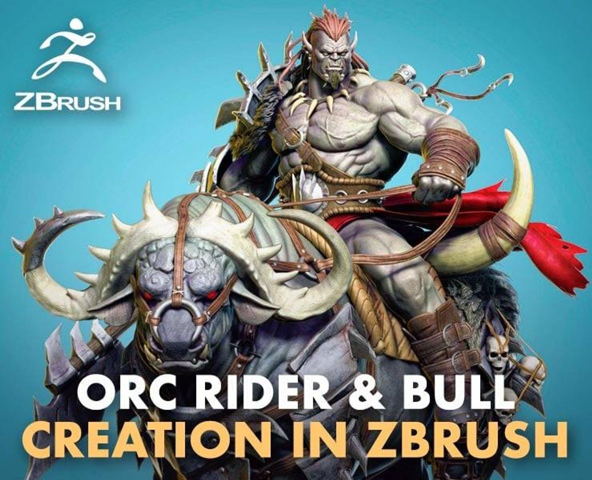 Moda Orc Rider & Bull Creature Creation In Zbrush