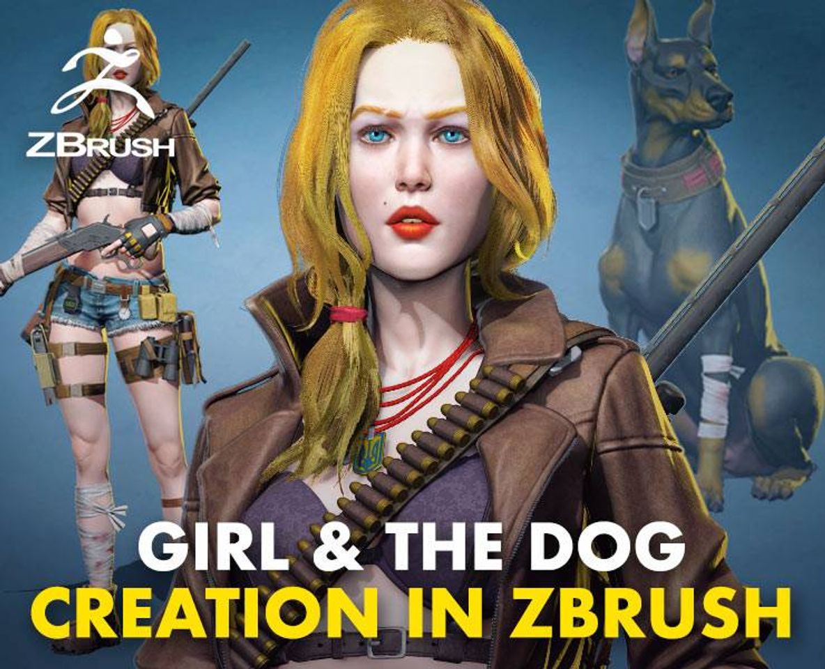 Moda Girl & the Dog Creation in Zbrush