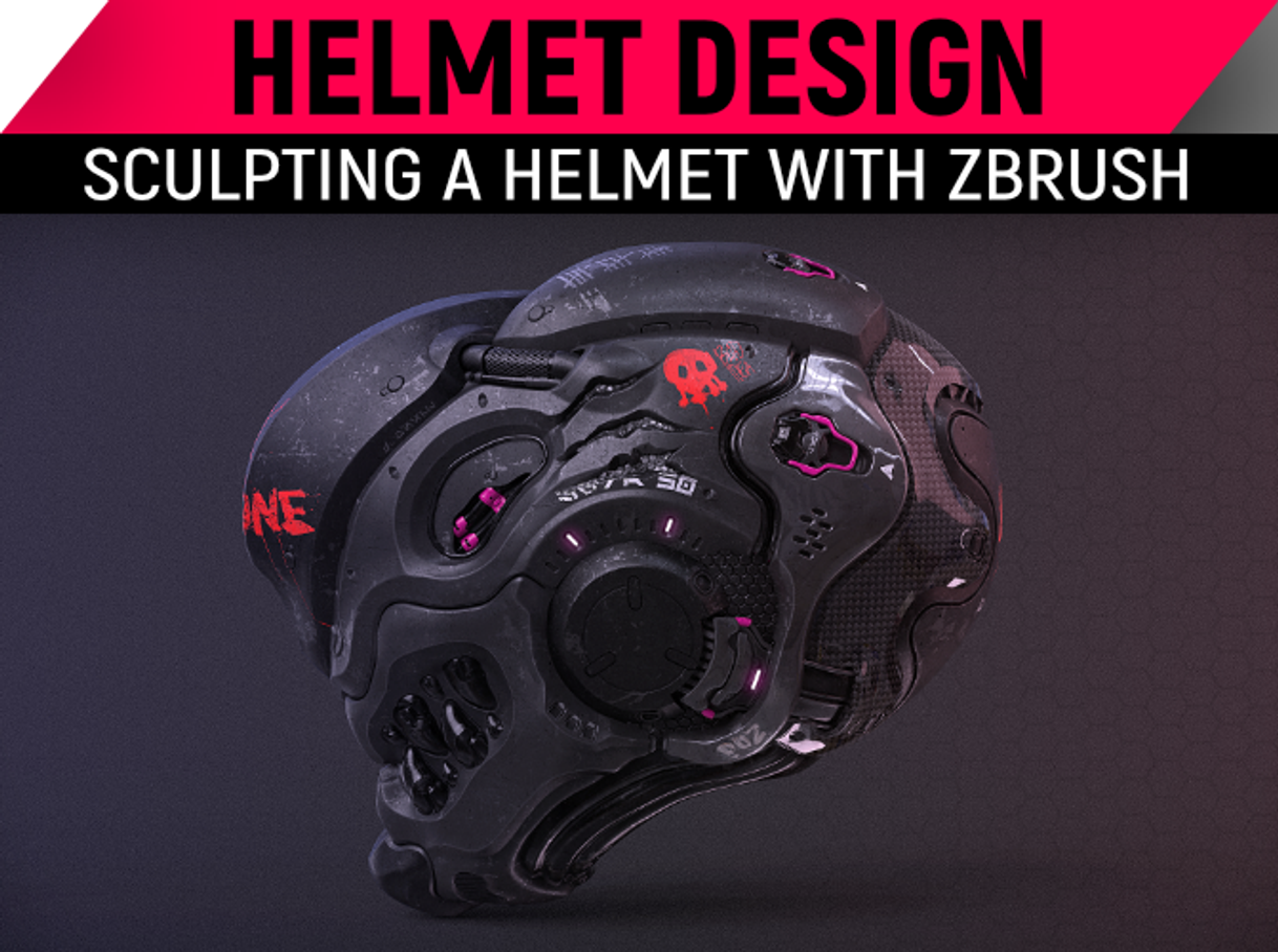 Fashion Design A Clean Futuristic Helmet With ZBrush