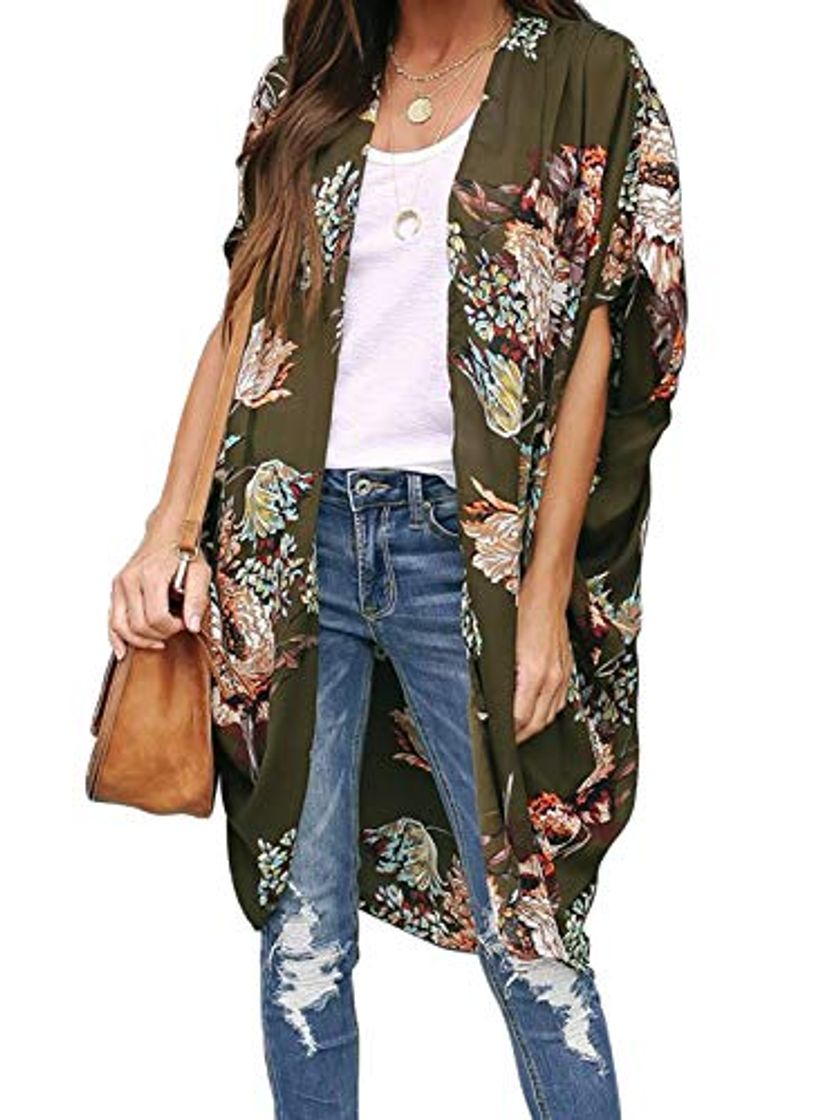 Social Happy Sailed - Chaqueta de playa de manga corta para mujer