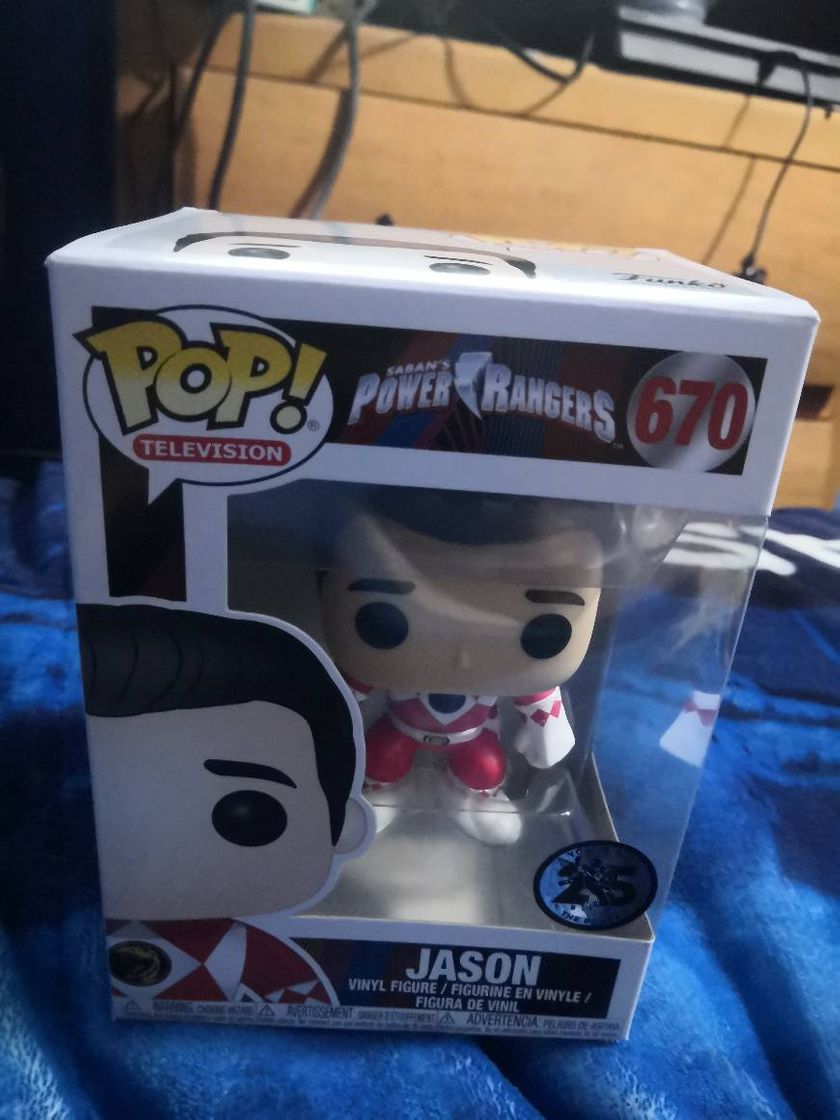 Funko Pop Power Rangers Jason Ranger Rojo Sin Casco Figura, Multicolor, Standard