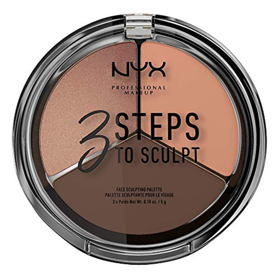 Producto NYX Professional Makeup Paleta de Contouring & Iluminador 3 Steps to Sculpt Face Sculpting Palette tono  4  Deep color  Beige