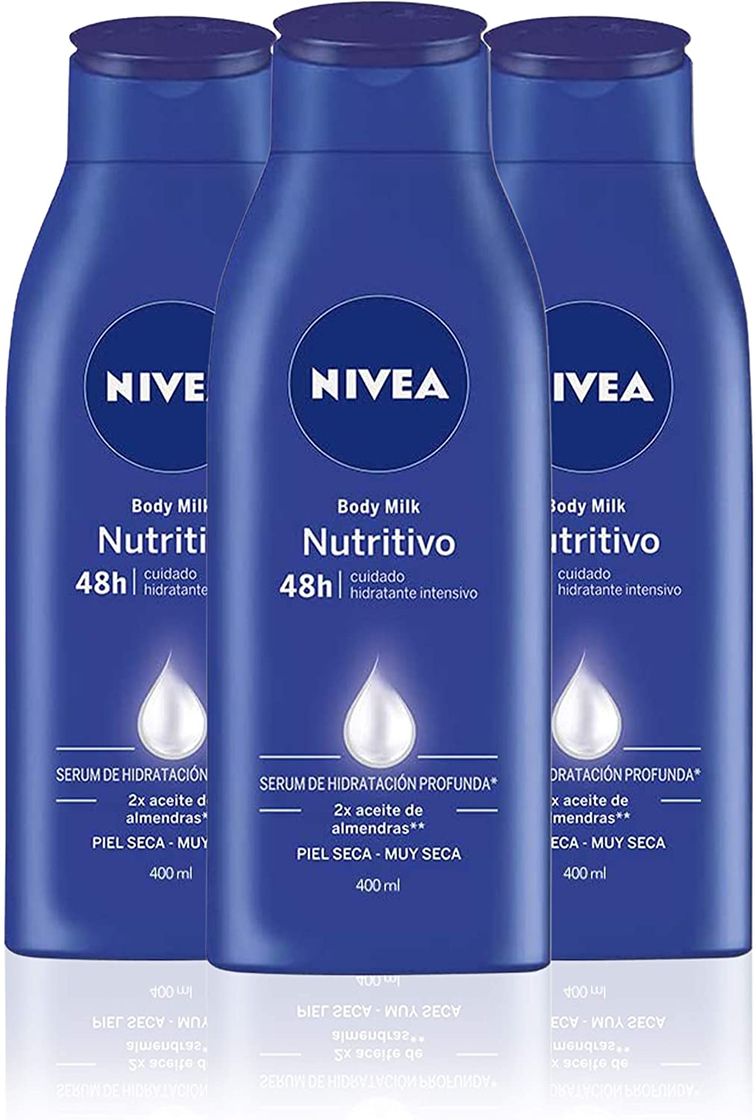 Producto NIVEA Triplo Body Milk Nutritivo - Pack de 3 x 400 ml