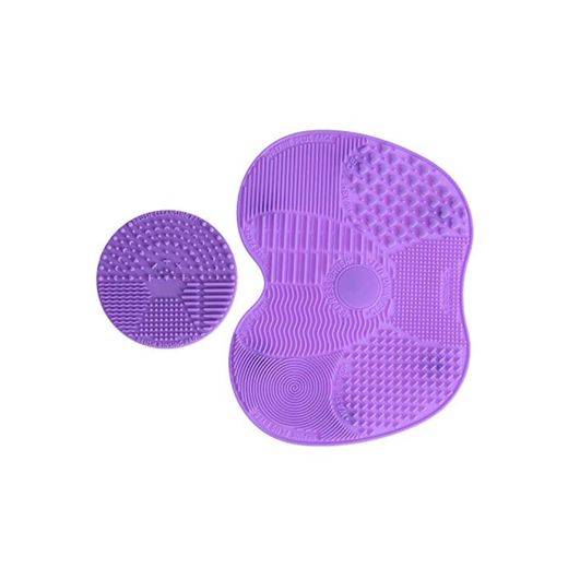 LEADSTAR Limpiador de Brochas, 2 Pcs Limpieza Cosmético Cepillo Limpieza de Silicona,