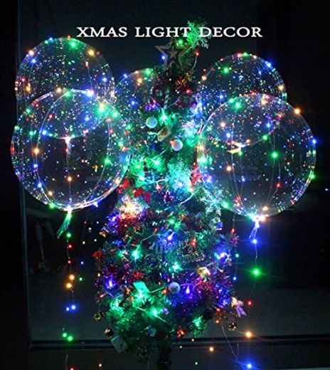 6pcs llevó las luces que destellan del globo de 18inch para la boda del cumpleaños La fiesta de Navidad proponen el partido decorativo