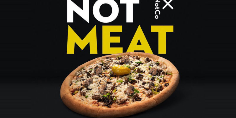 Social Papa John's estrenó pizza vegana: Tiene la nueva NotMeat
