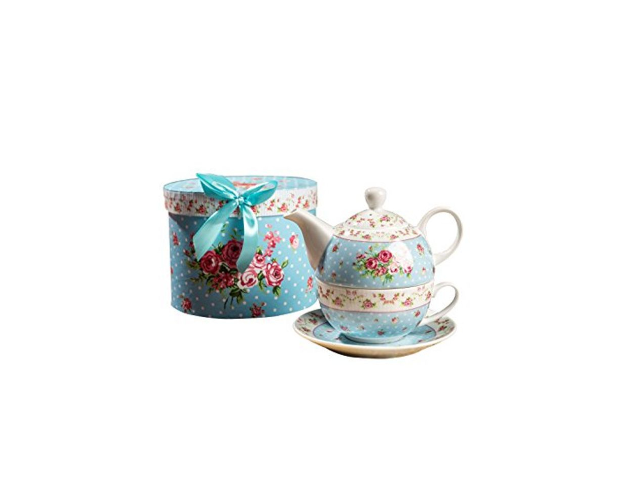 Social London Boutique - Tetera y Taza de Porcelana para una Tetera