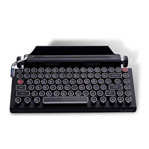 ldy JinZao Qw-erkywriter S Retro Typewriter Keyboard, Wireless Mechanical Bluetooth Keyboard 84-Key