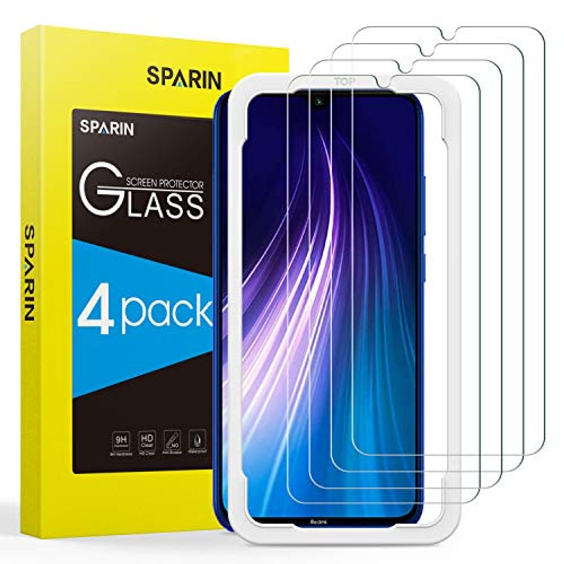 Products [4-Pack] SPARIN Protector Pantalla Redmi Note 7