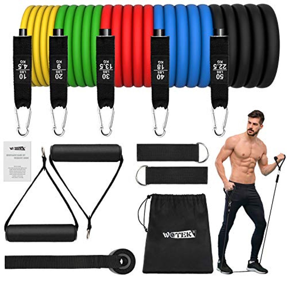 Social WOTEK Bandas Elasticas Musculacion