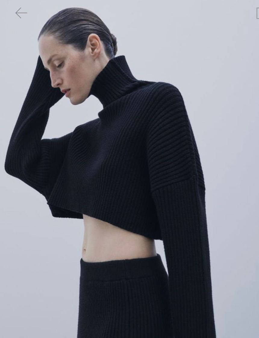 JERSEY CROPPED PUNTO (negro)
