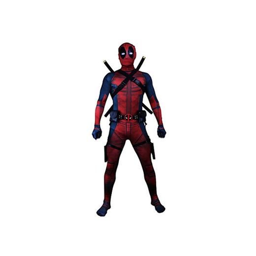 TOYSSKYR Cosplay Deadpool ropa masculina adulto impresión medias elásticas body show de