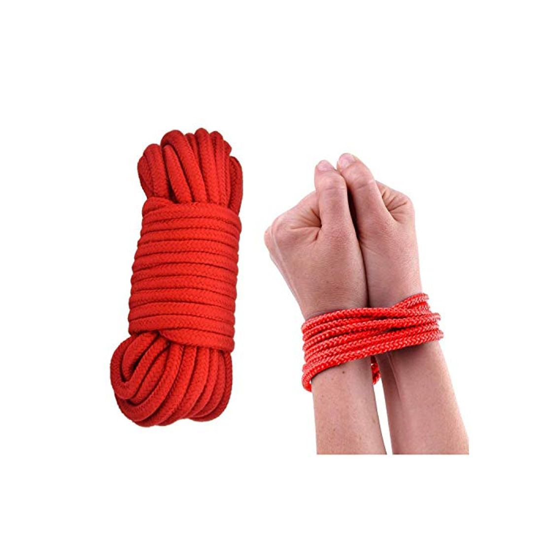 Sorpresa De Cuerda Roja De Algodón De 10 M Para tu vida Bôndagé Rôpés Play Bôndagéwéar Réstraints Séx Bôndagé Kit Straps Ḅdsms Ḅinding Shacklés Tôbillô Fétiché Dé manôs ṤM Piérna Brazô