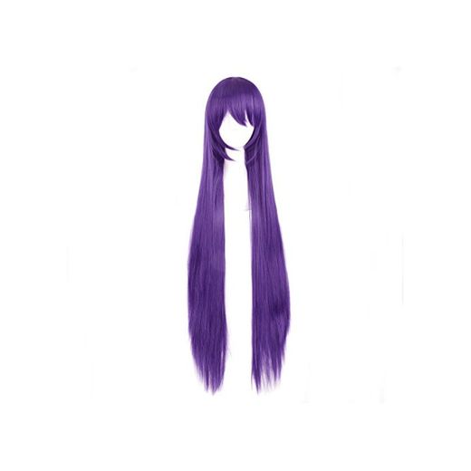 MapofBeauty 40 Pulgada/100cm oscuro púrpura Puede Tie Dos Braids de cosplay Pelucas