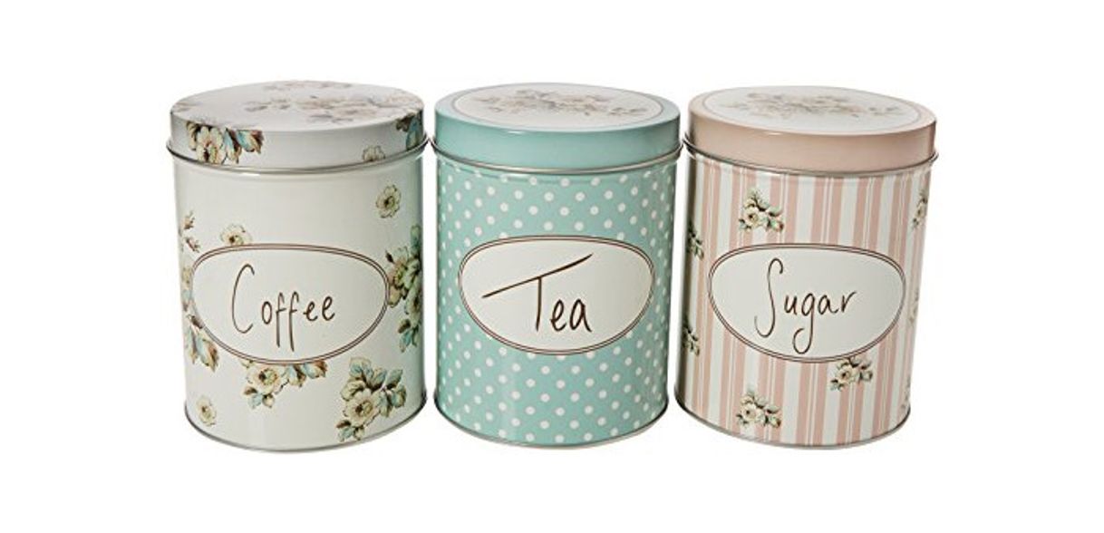 Social Creative Tops Katie Alice - Set of Three Cottage Flower Large Coffee