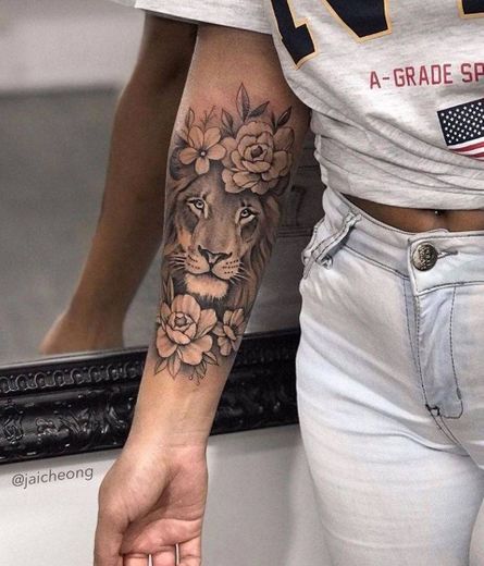 Tatuagem de leão 