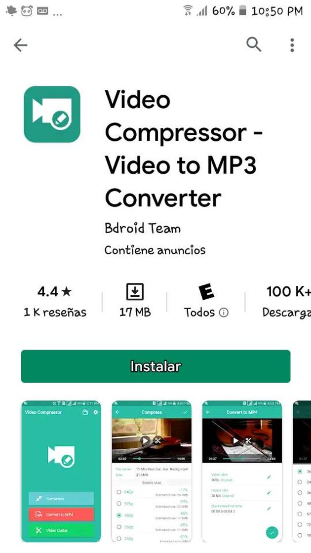 App Video compressor 