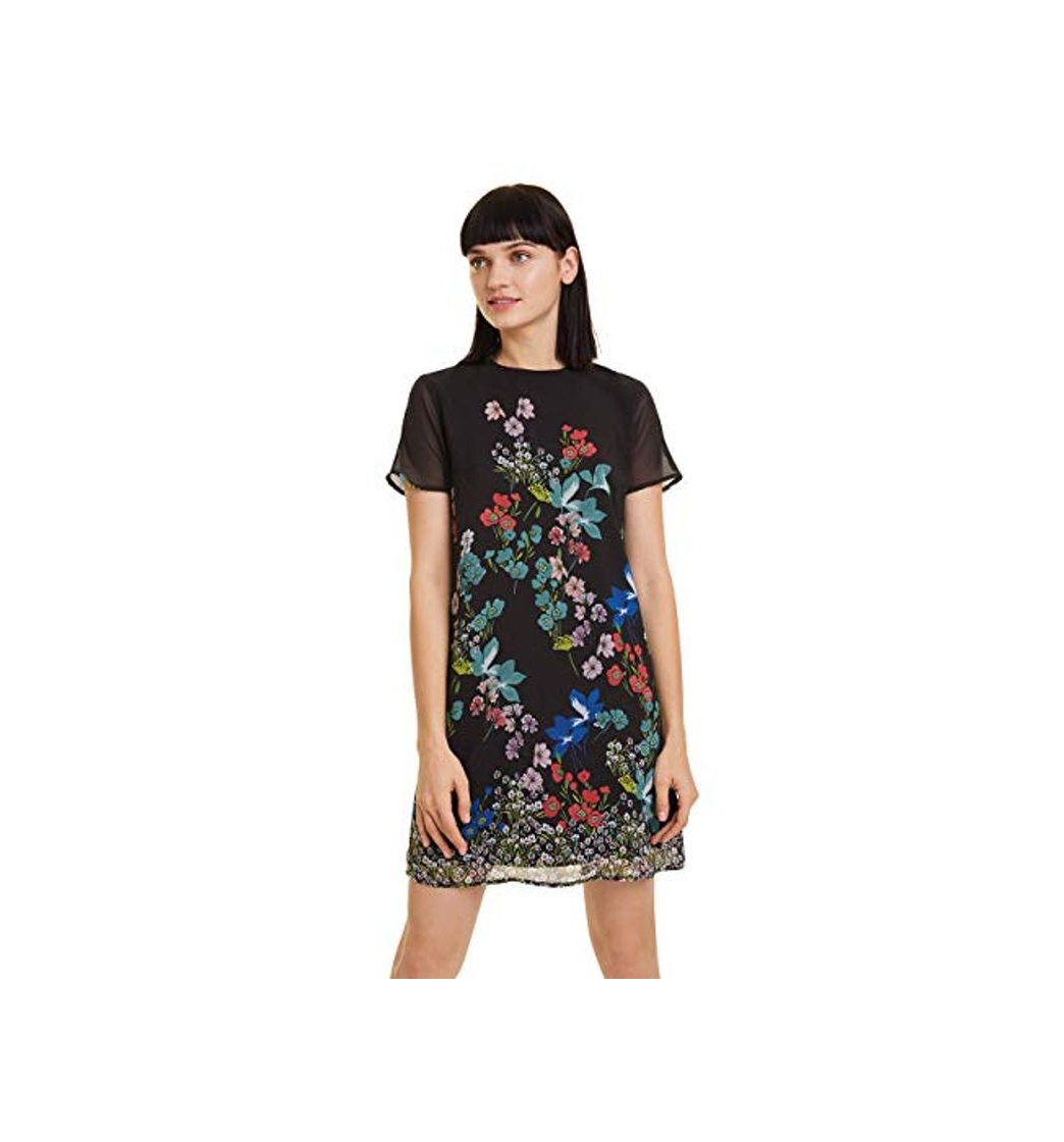 Social Desigual Dress LORETHA Vestido, Negro