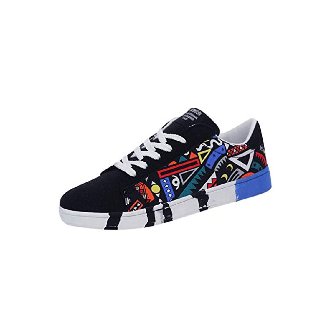 Social Zapatillas deportivas de verano para hombre de tela con diseño de grafiti