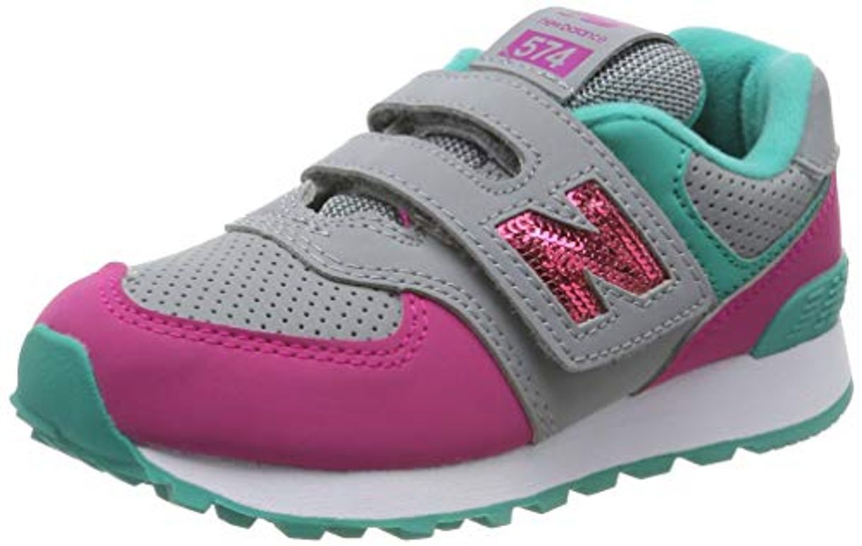 Moda New Balance 574v2, Zapatillas para Niñas, Gris