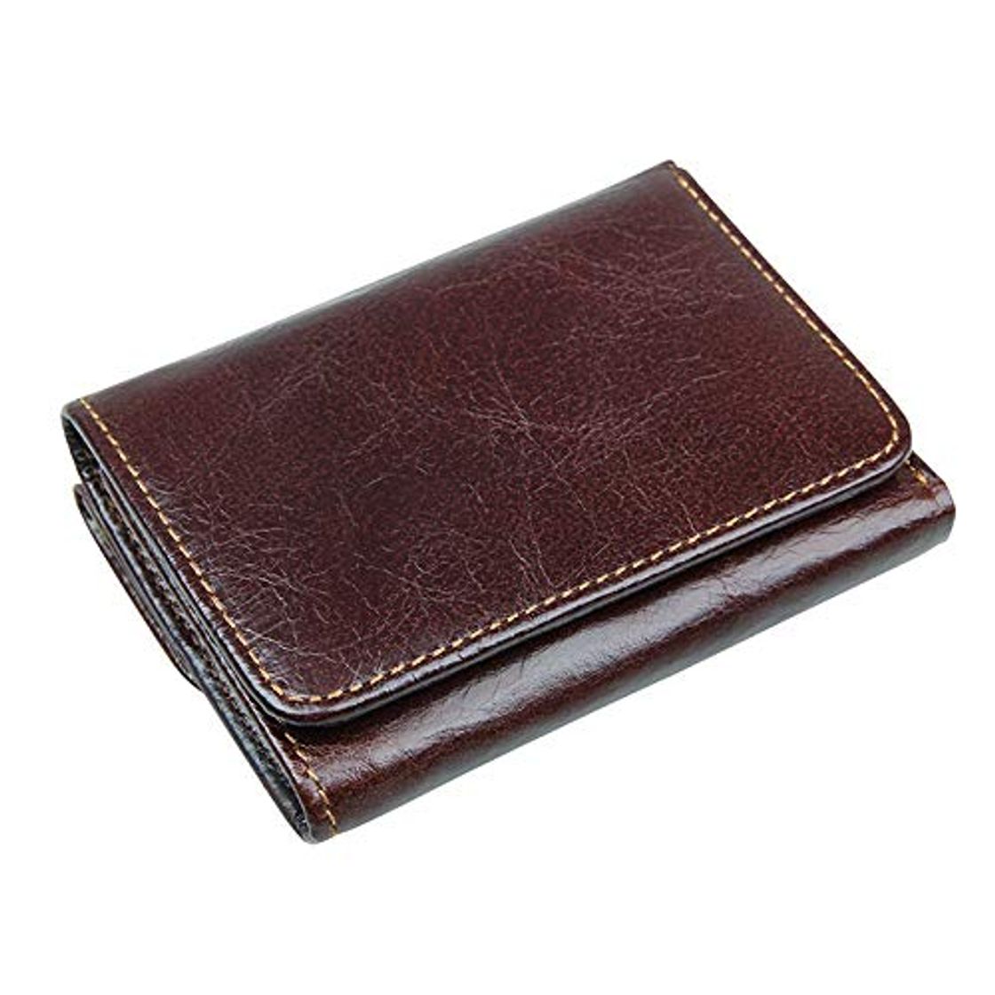 Producto L.Z.HHZL Cartera Hombre Cartera Hombre Barrera RFID Cuero Corto Hebilla Sólida Estuche