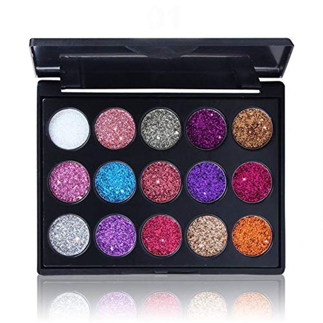 Place 1 juego 15 colores de sombra de ojos Paleta de maquillaje Beauty