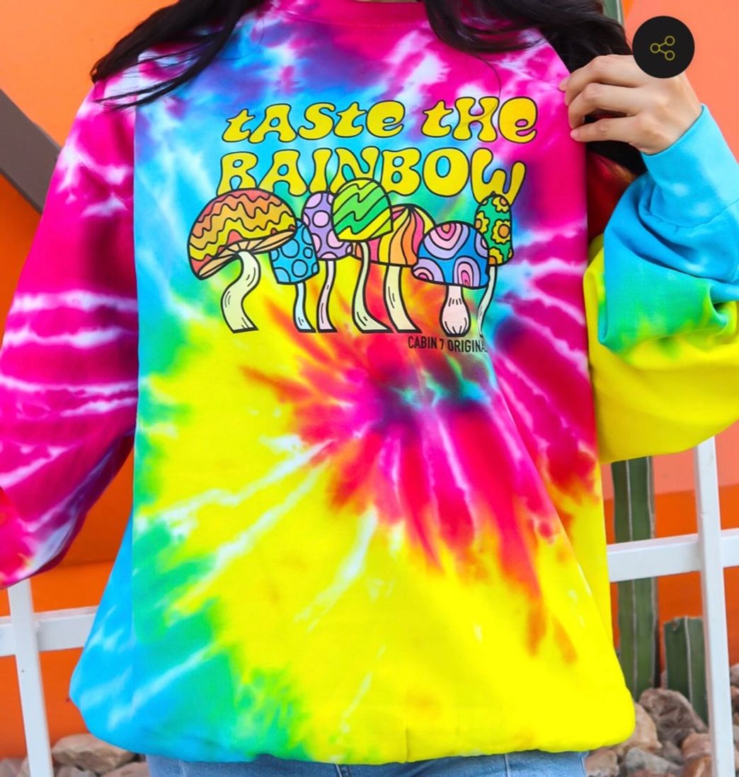 Fashion Taste the rainbow tie dye sweatshirt 