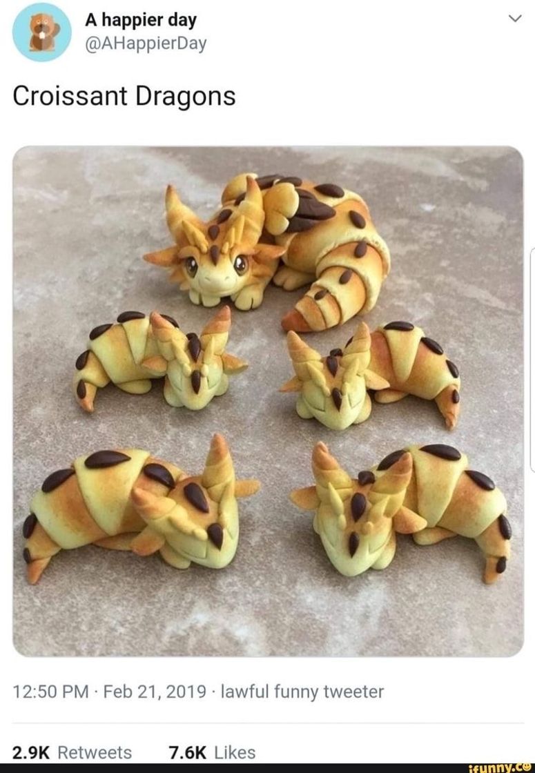 Fashion Dragons made of bread 🥐