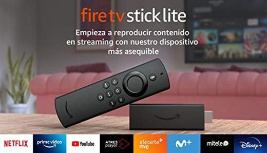Presentamos el Fire TV Stick Lite con mando por voz Alexa