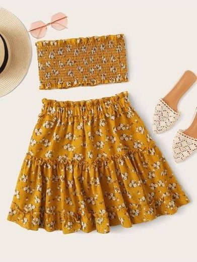 conjunto amarelo mostarda bem praiano