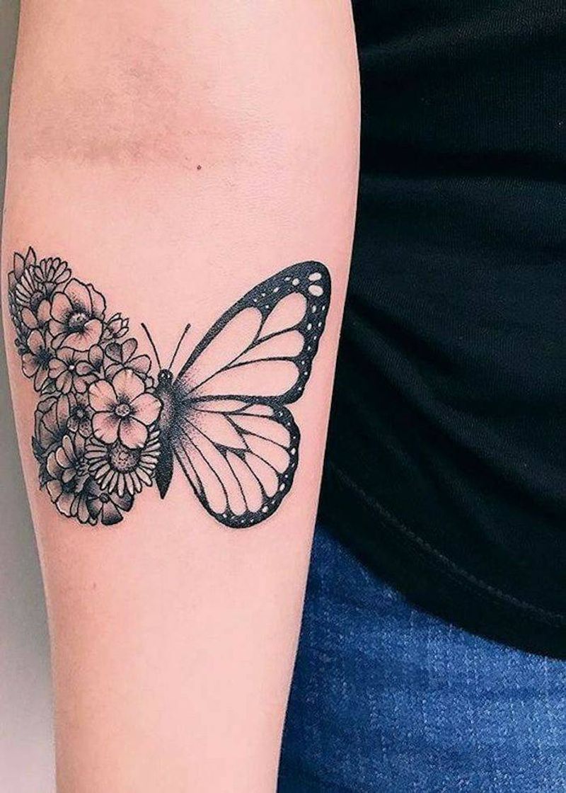 Moda Tatuagem de Borboleta