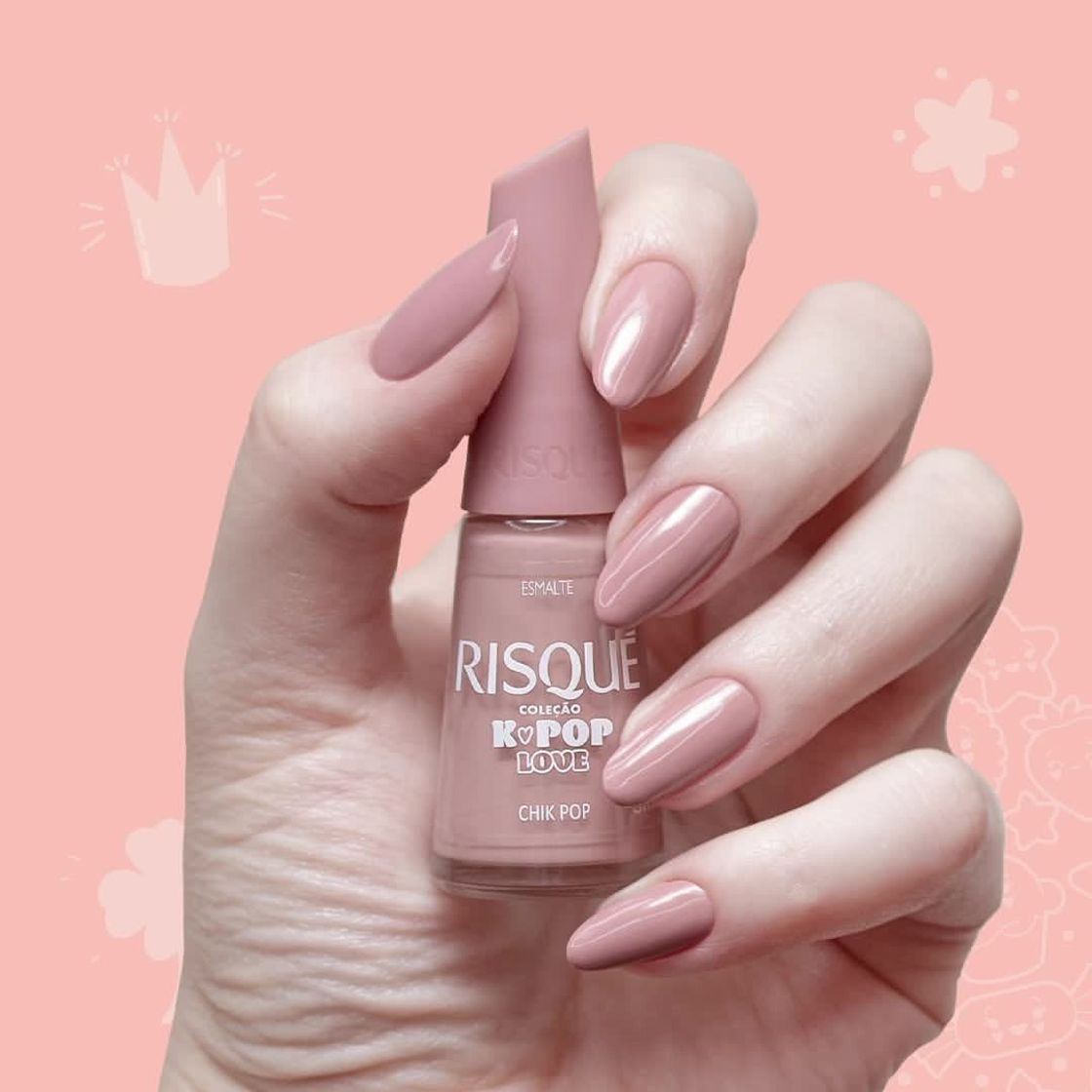 Fashion Esmalte Risque Kpop Cremoso Chik Pop 8ml 