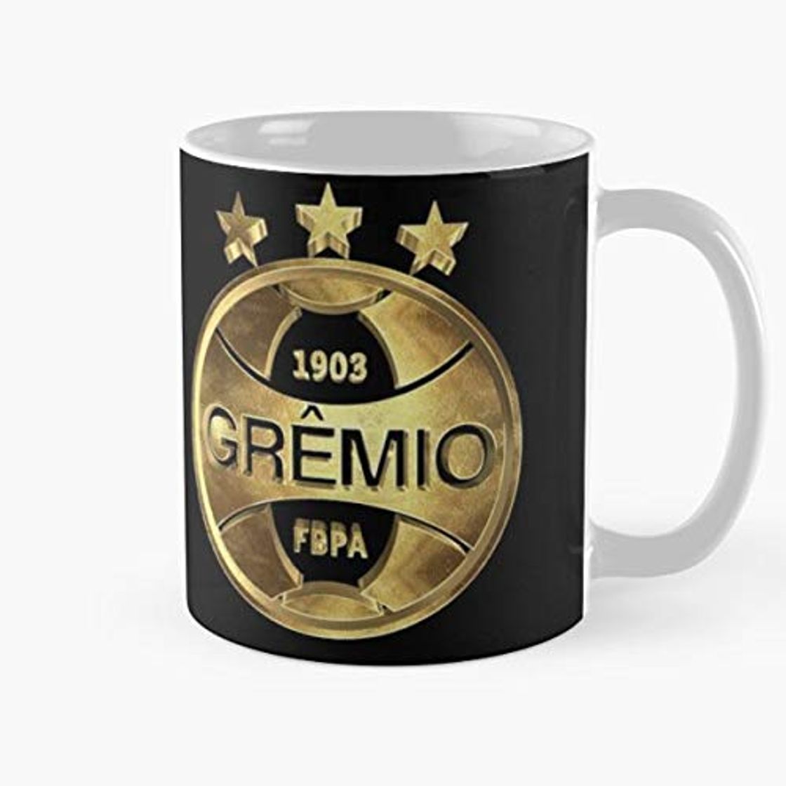 Producto Brazilian Football Brasileiro Campeonato Fbpa Club Porto Gremio Alegre Gr锚mio Gold Alegrense Taza de café con Leche 11 oz