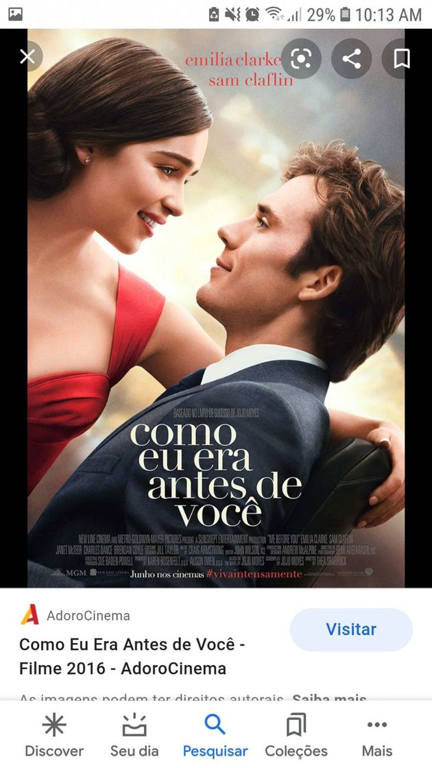 Moda Filme:Como eu era antes de você.