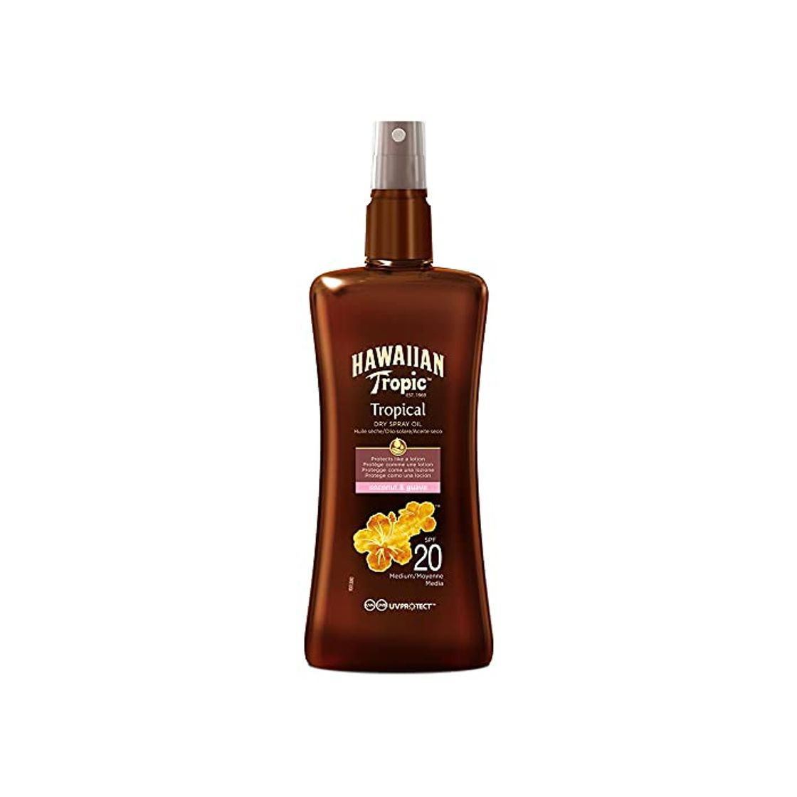 Belleza Hawaiian Tropic Protective Dry Spray Oil SPF 20 - Aceite Seco Bronceador