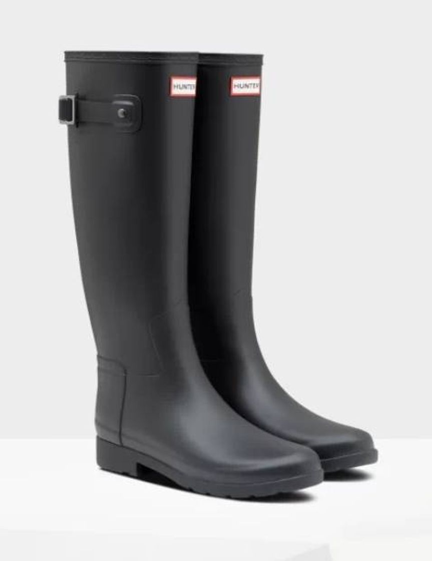 Fashion Hunter Refined Slim Fit Tall Wellington Boots: Black 