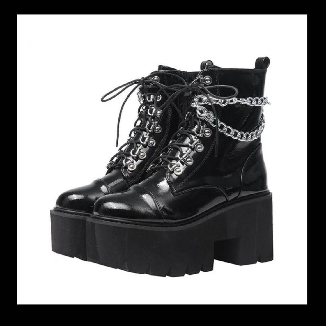 Products Bota plataforma mais baixa @rockndollstore