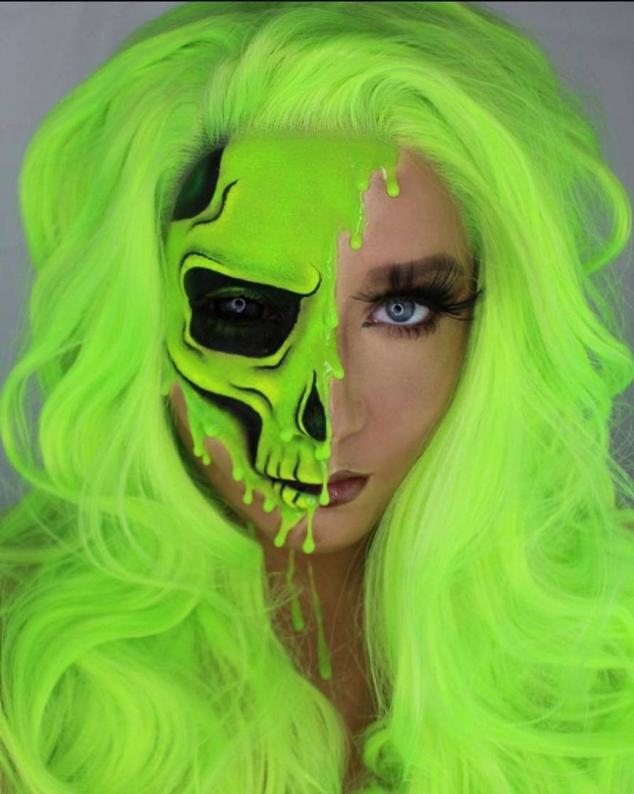 Fashion Neon skull por @khaleesiisaa