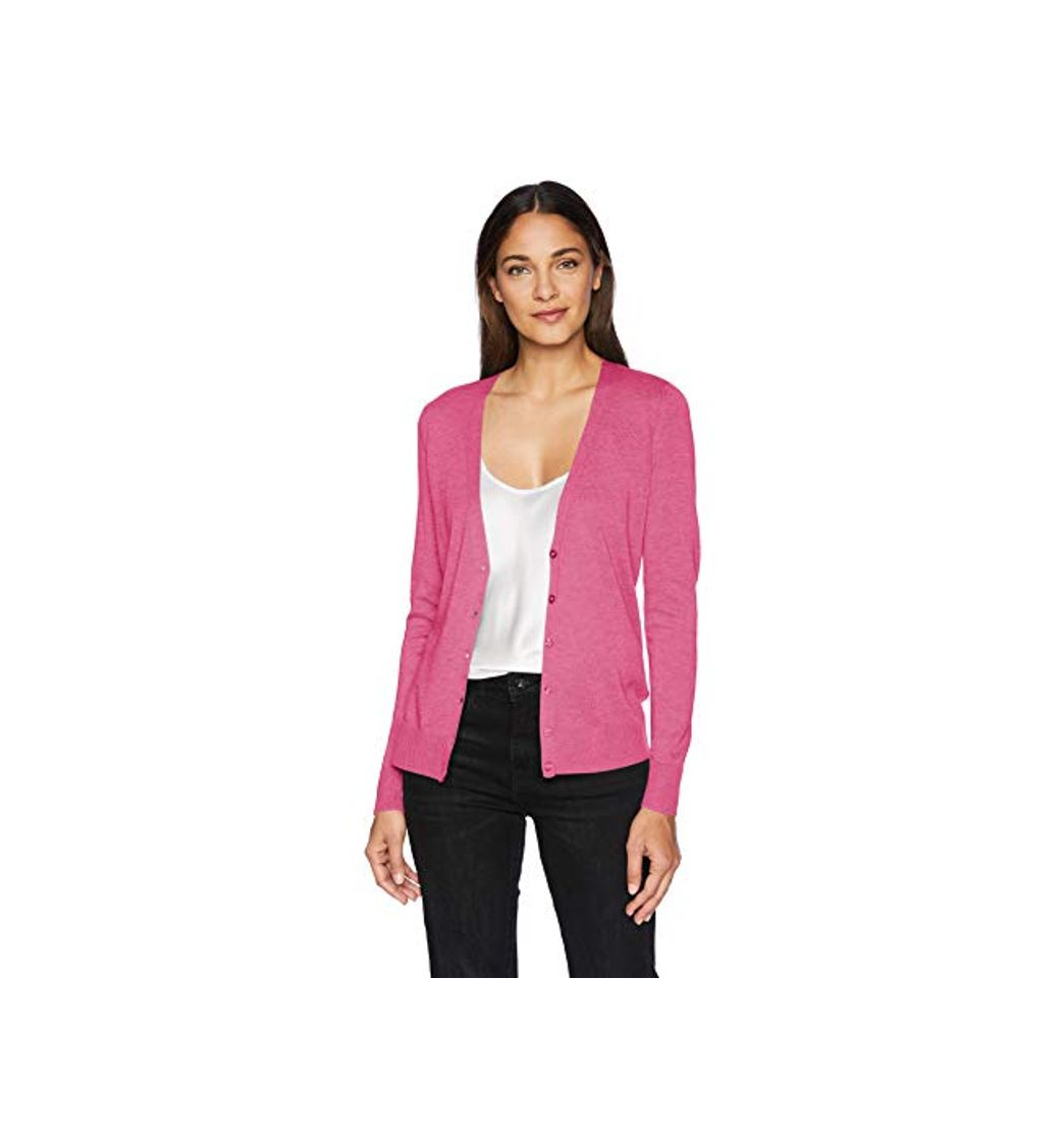 Fashion Amazon Essentials - Cárdigan ligero con cuello en V para mujer, Rosa