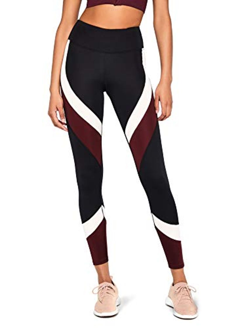 Moda Marca Amazon, Aurique Leggings deportivos para Mujer, Negro