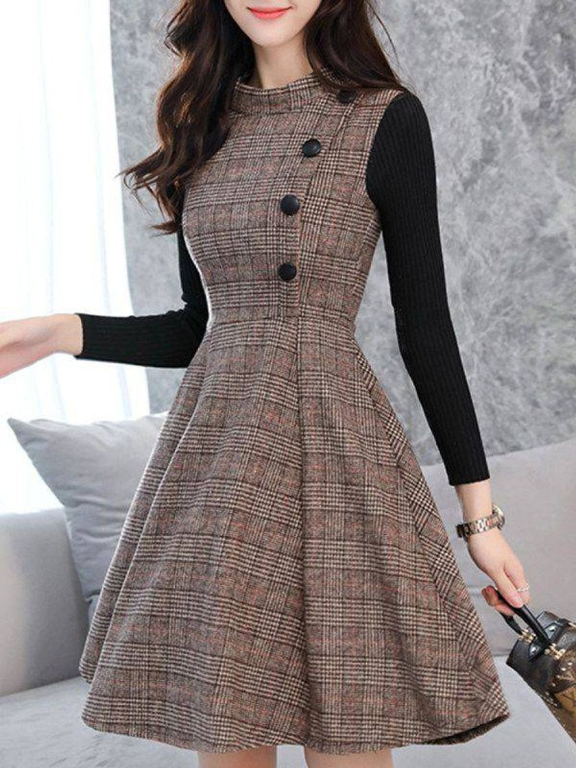 Moda Vestido estilo coreana 