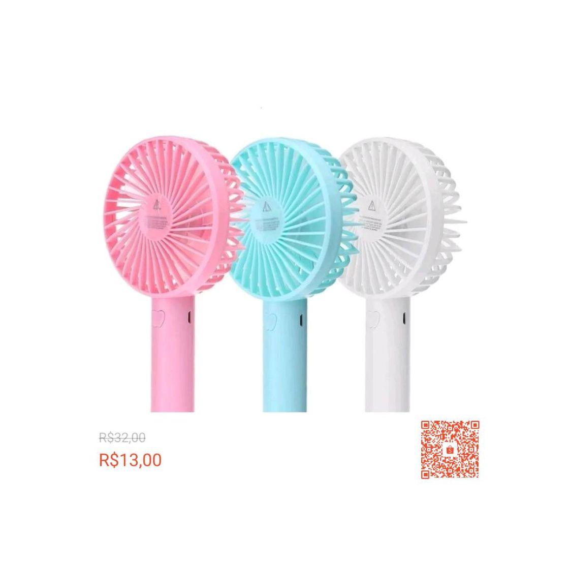 Product Mini ventilador recarregável 