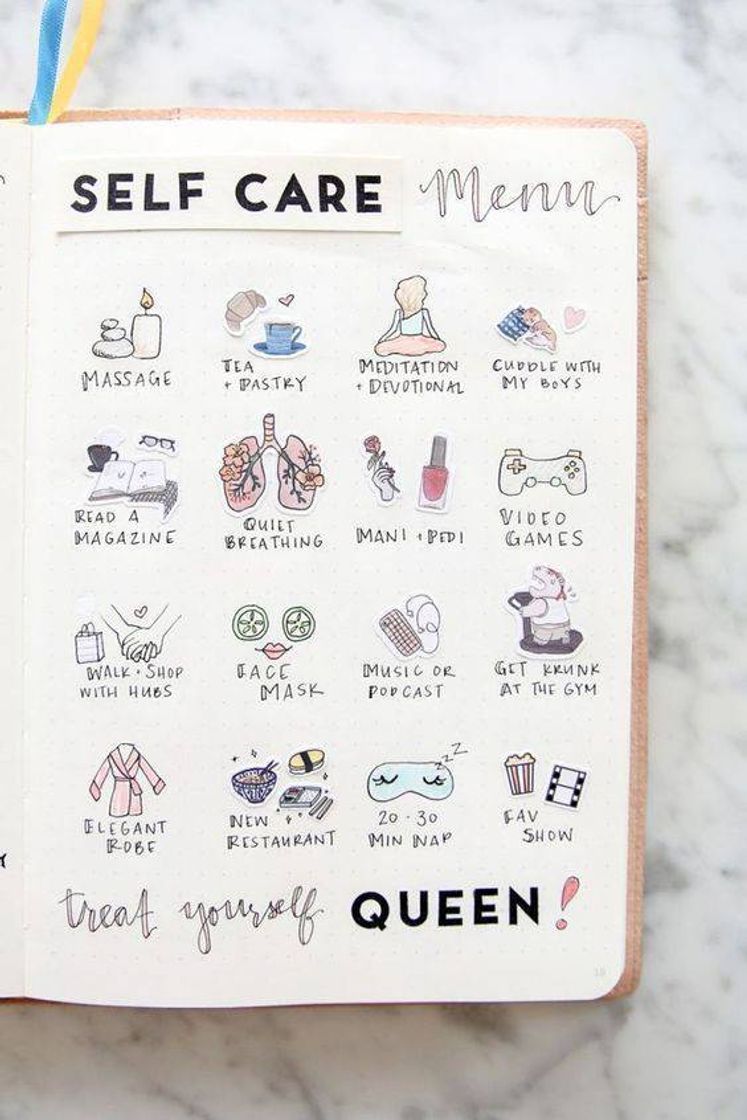 Fashion Self care ⭐ bullet journal 