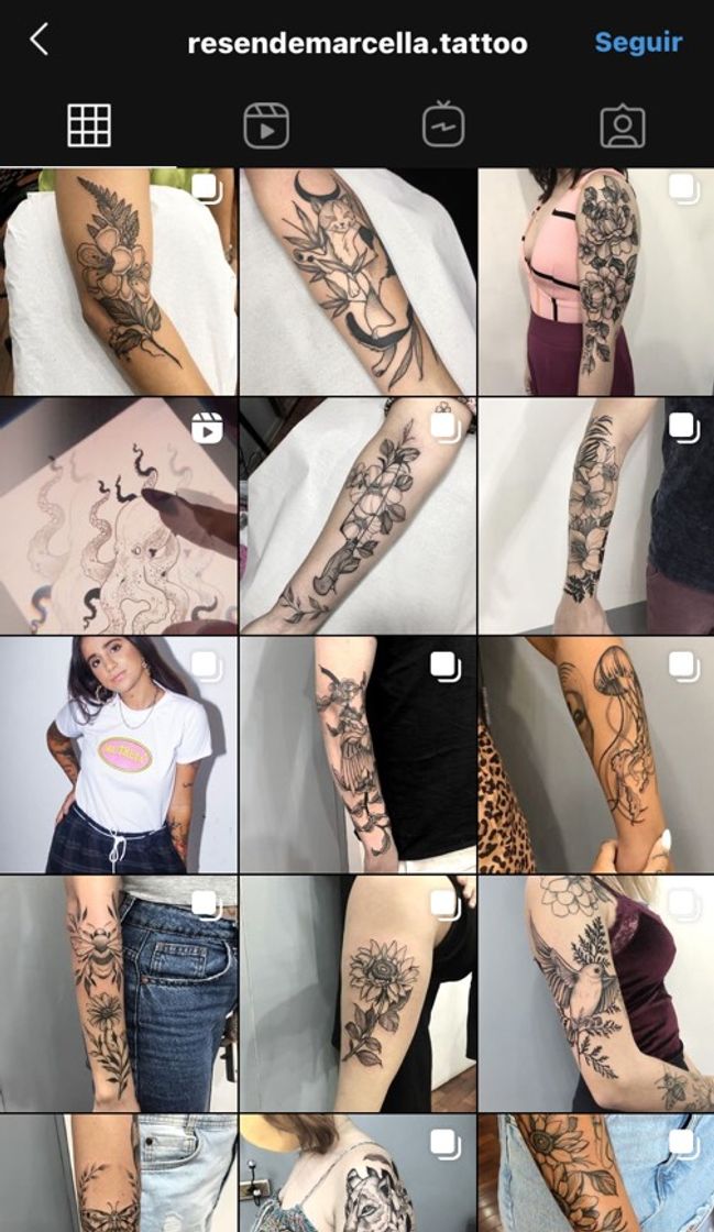 Moda Instagram inspiração tatuagens 