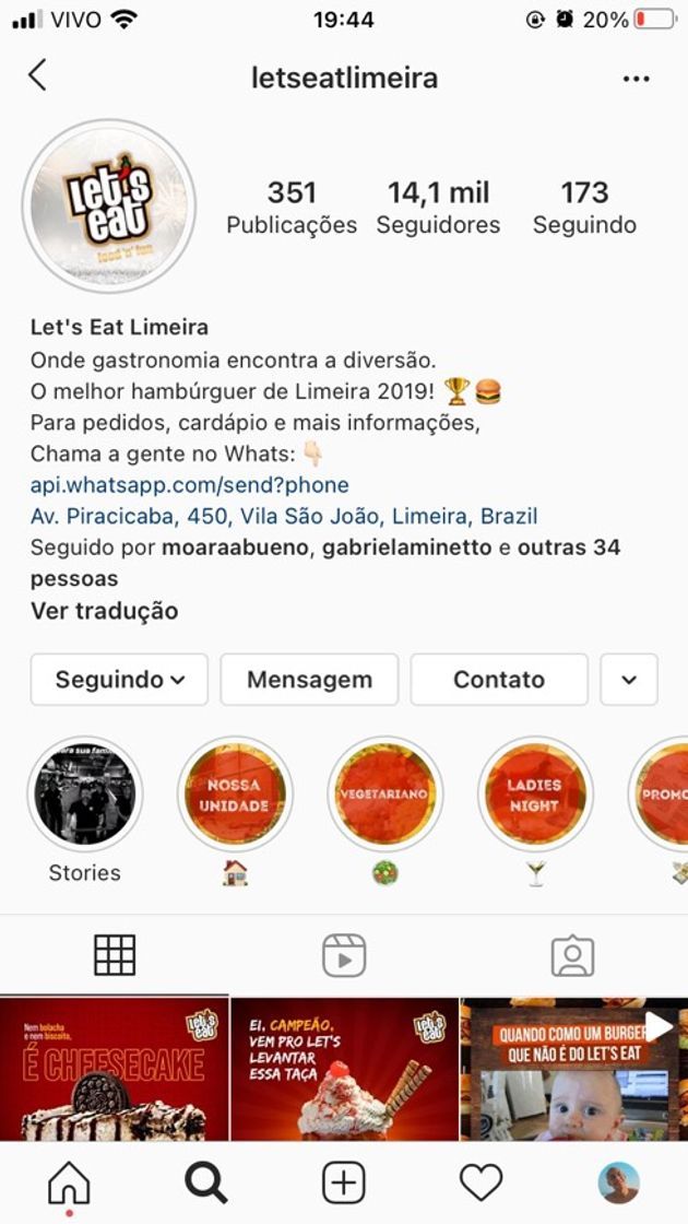 Restaurantes Let's Eat Limeira