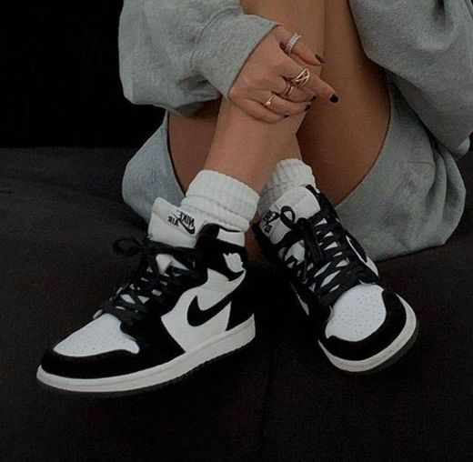 Nike Air Jordan white and Black
