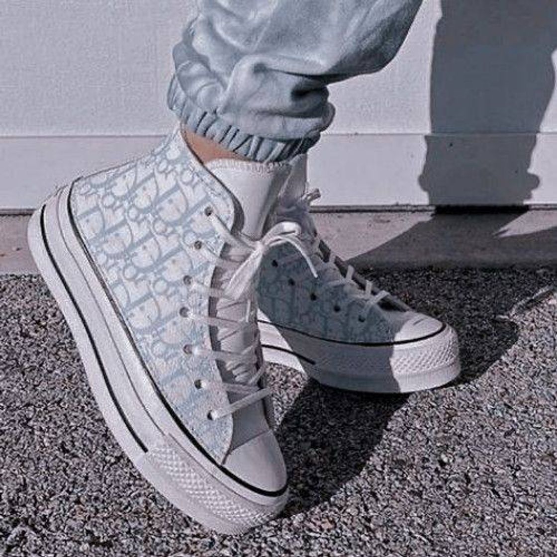 Moda Converse Dior BLUE 